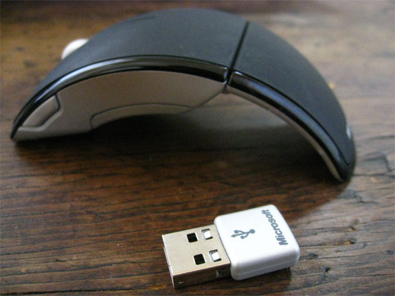 travel gadgets microsoft computer accessory computers  Microsofts Wireless, Wonderful <br>Arc Mouse