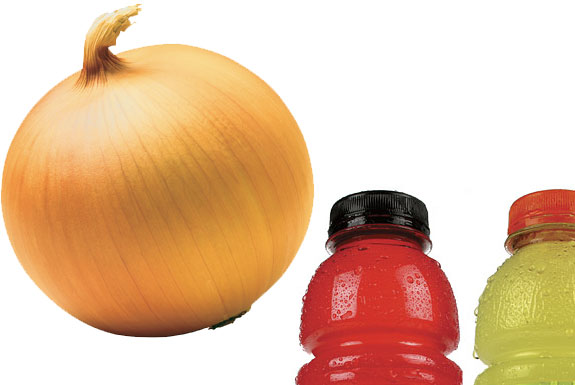 How To Charge an iPod with an Onion, Sports Drink