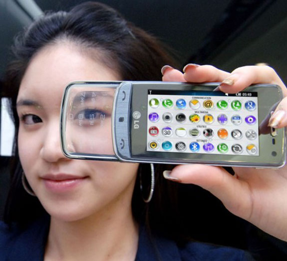 smart phone lg concept mobile phone  The Cloudy Future of the Clear Cell Phone