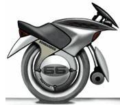 transportation motorcycles bicycles concept  Two Cool Motor(uni)cycles