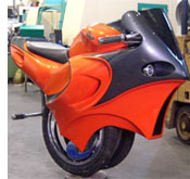 transportation motorcycles bicycles concept  Two Cool Motor(uni)cycles