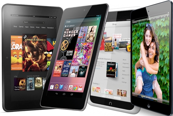The iPad Mini Versus the Nexus 7, Kindle Fire HD and Nook HD