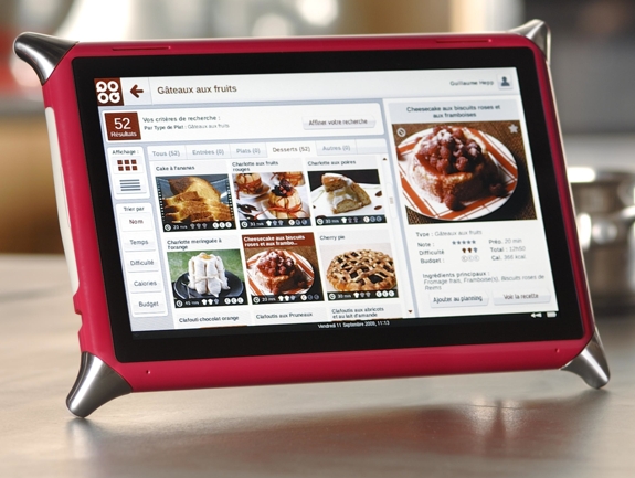 tablet computers  The QOOQ Cooking Tablet